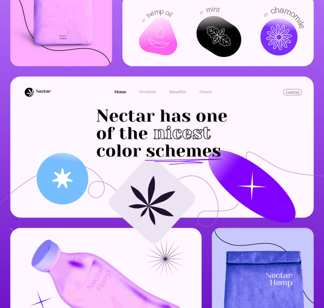 Nectar – CBD products landing page - Website Development - Photo