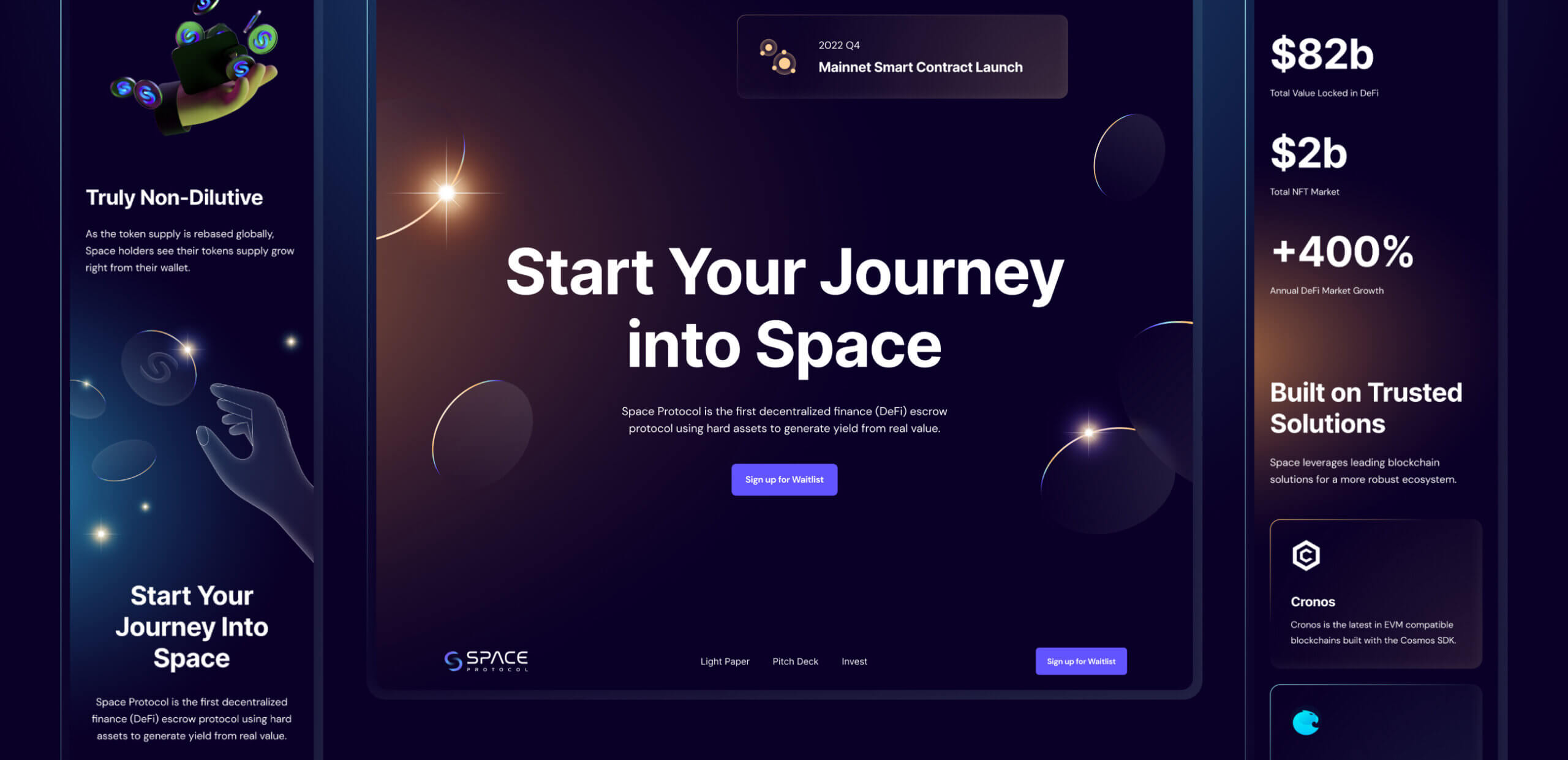 Space protocol – website for DeFi Protocol - Website Development - Photo 5