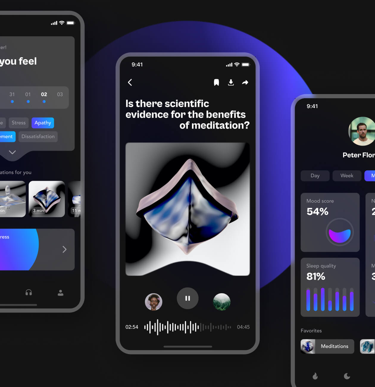 Meby – Meditation mobile app - Website Development - Photo 3