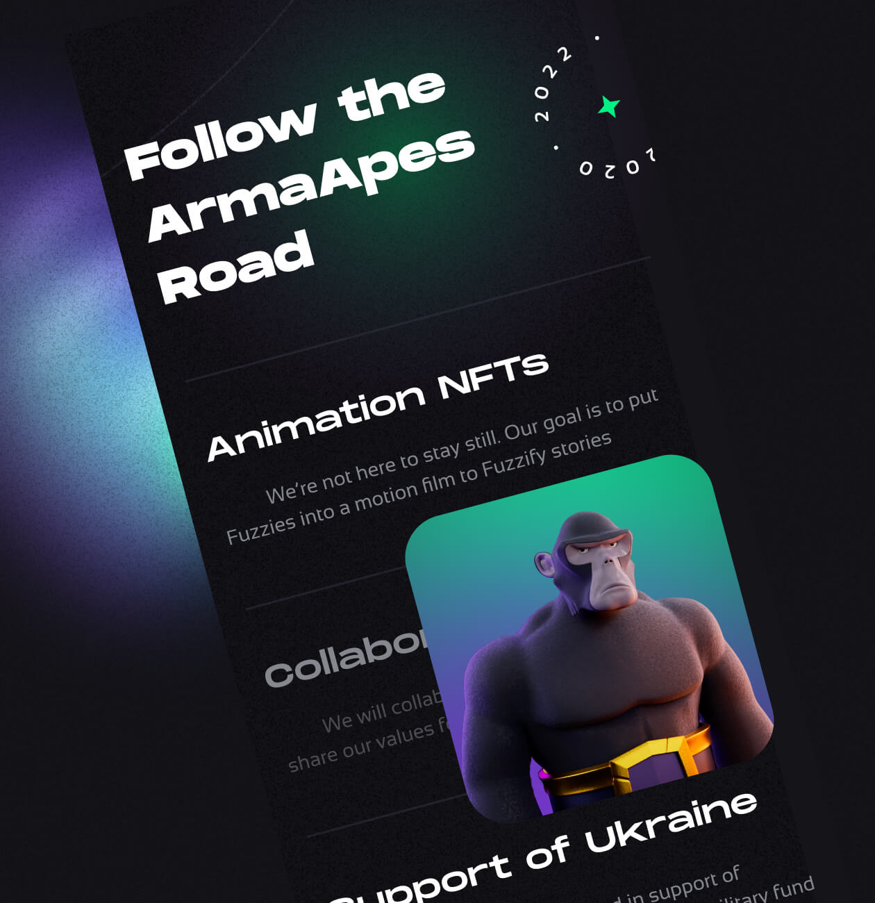 ArmaApes – NFT Collection website - Website Development - Photo 3