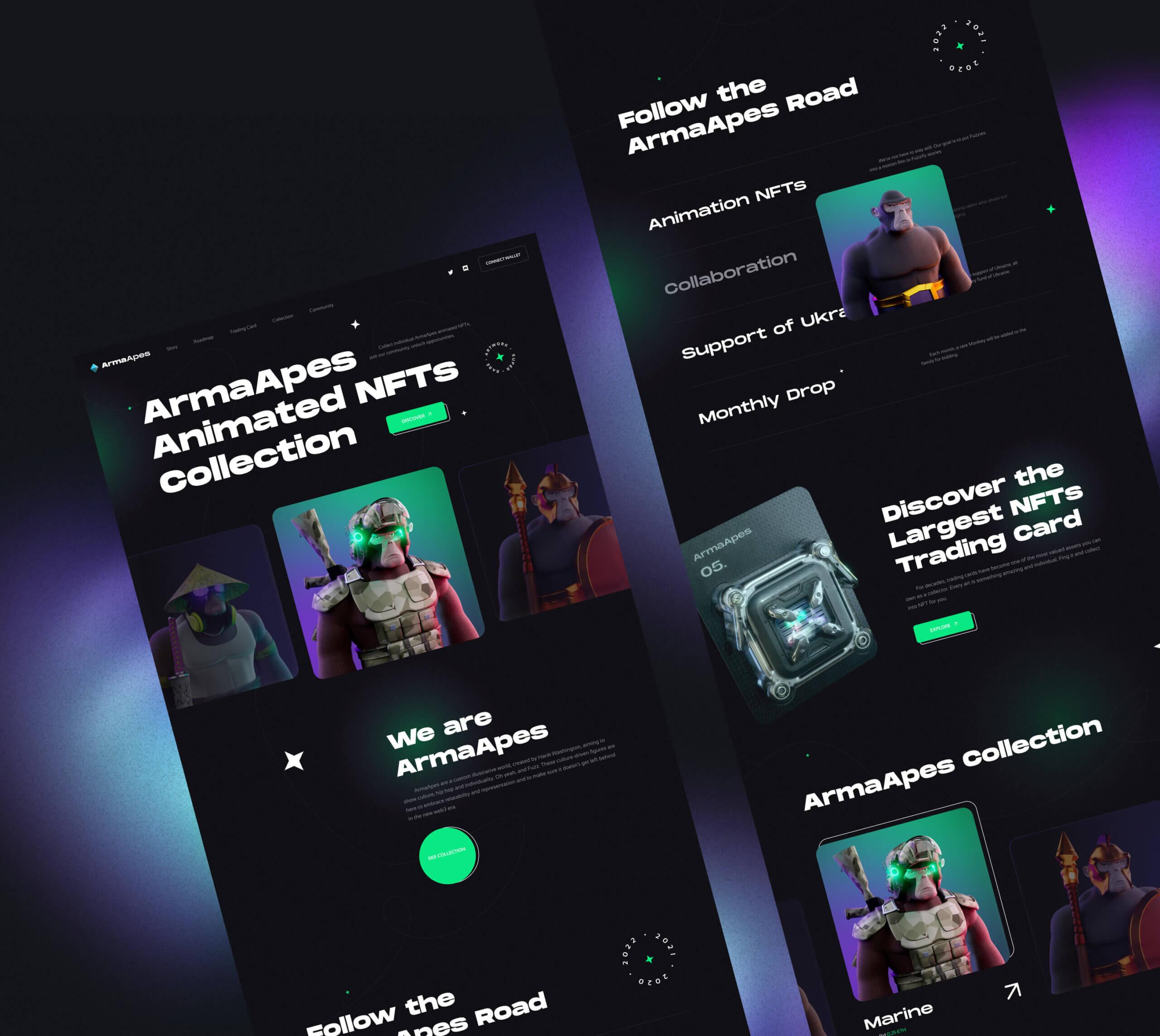 ArmaApes – NFT Collection website - Website Development - Photo 4