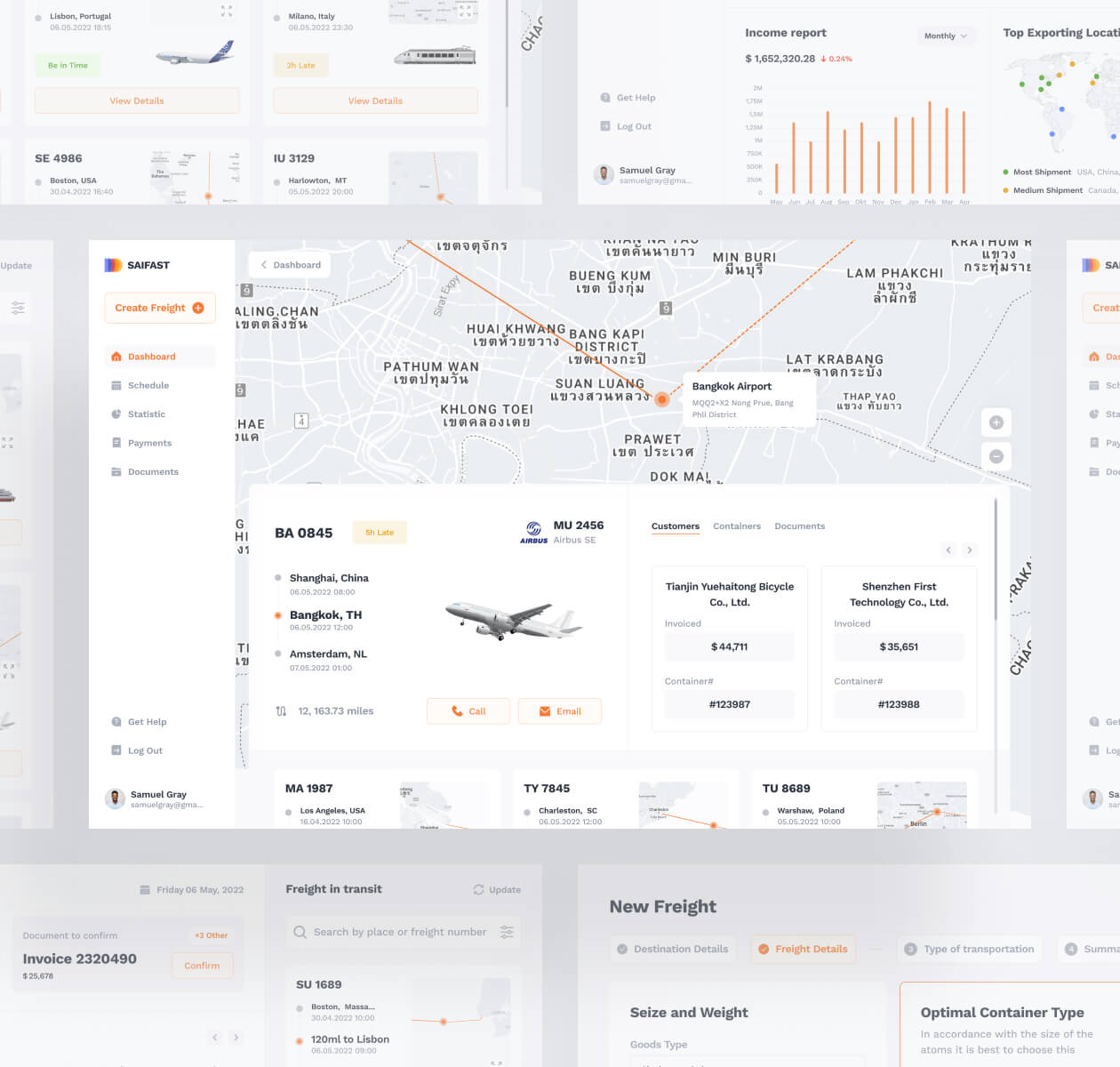 Saifast – logistics web app - Website Development - Photo