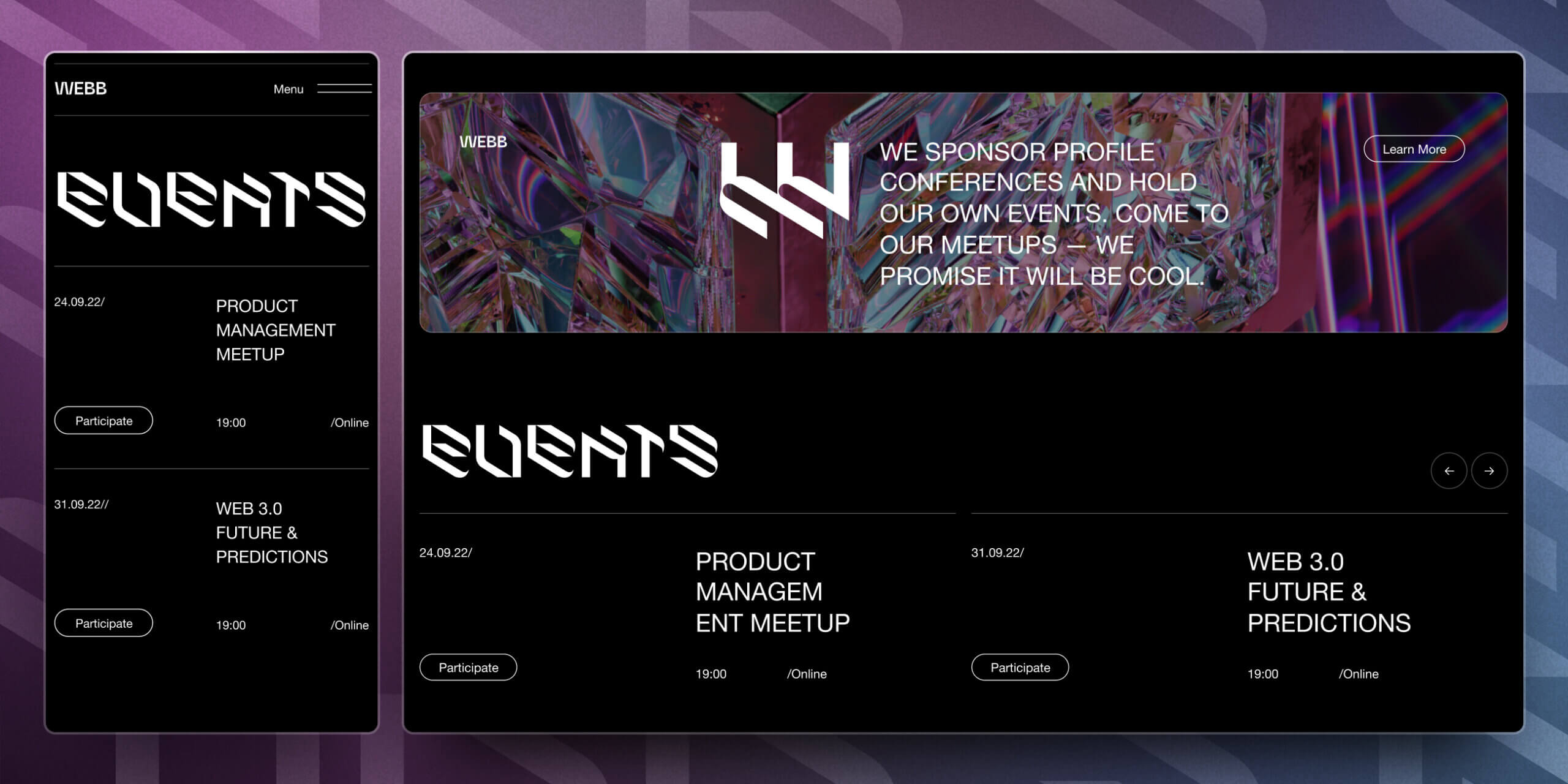 WEBB – Web3 Community platform - Website Development - Photo 2