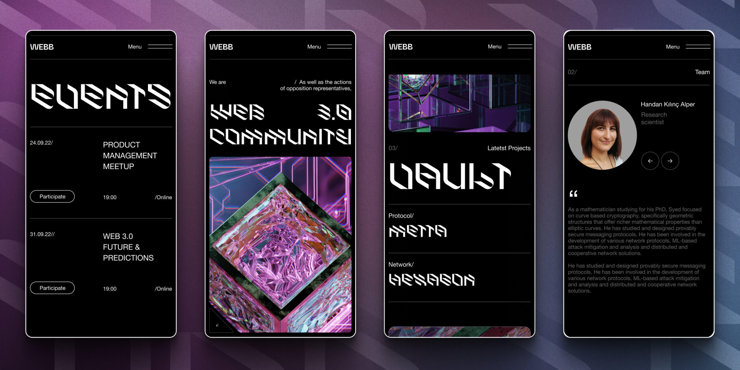 WEBB – Web3 Community platform - Website Development - Photo 6