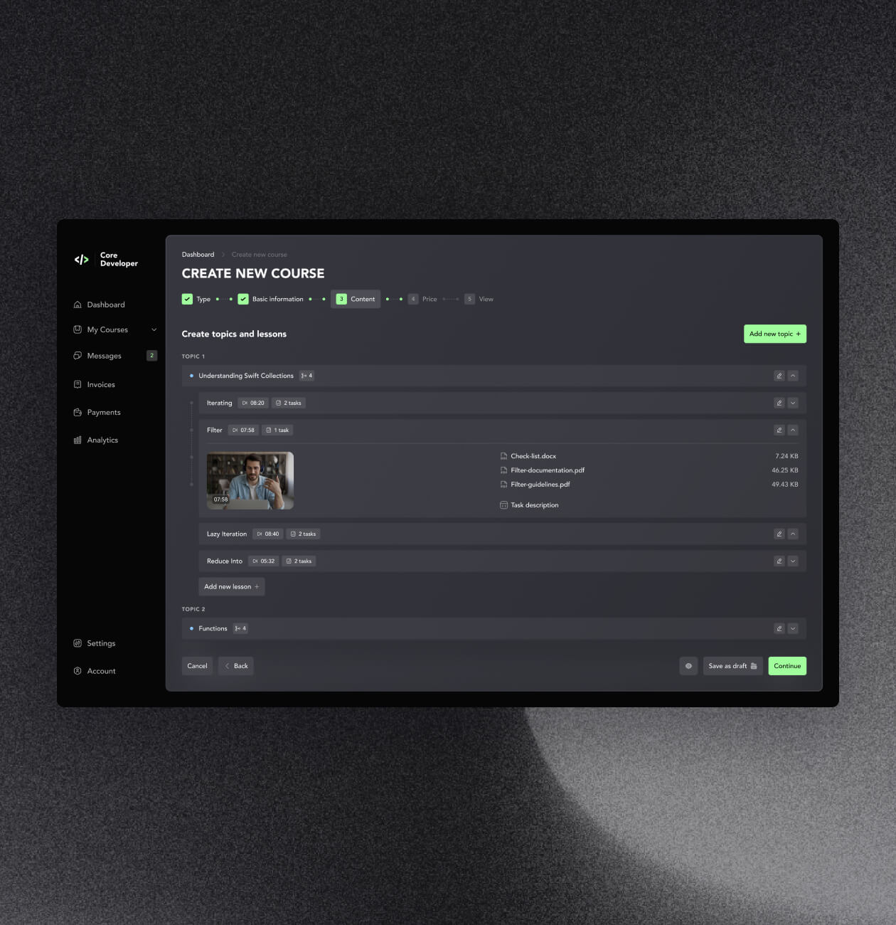 Core Developer – the platform for learning how to program - Website Development - Photo 17