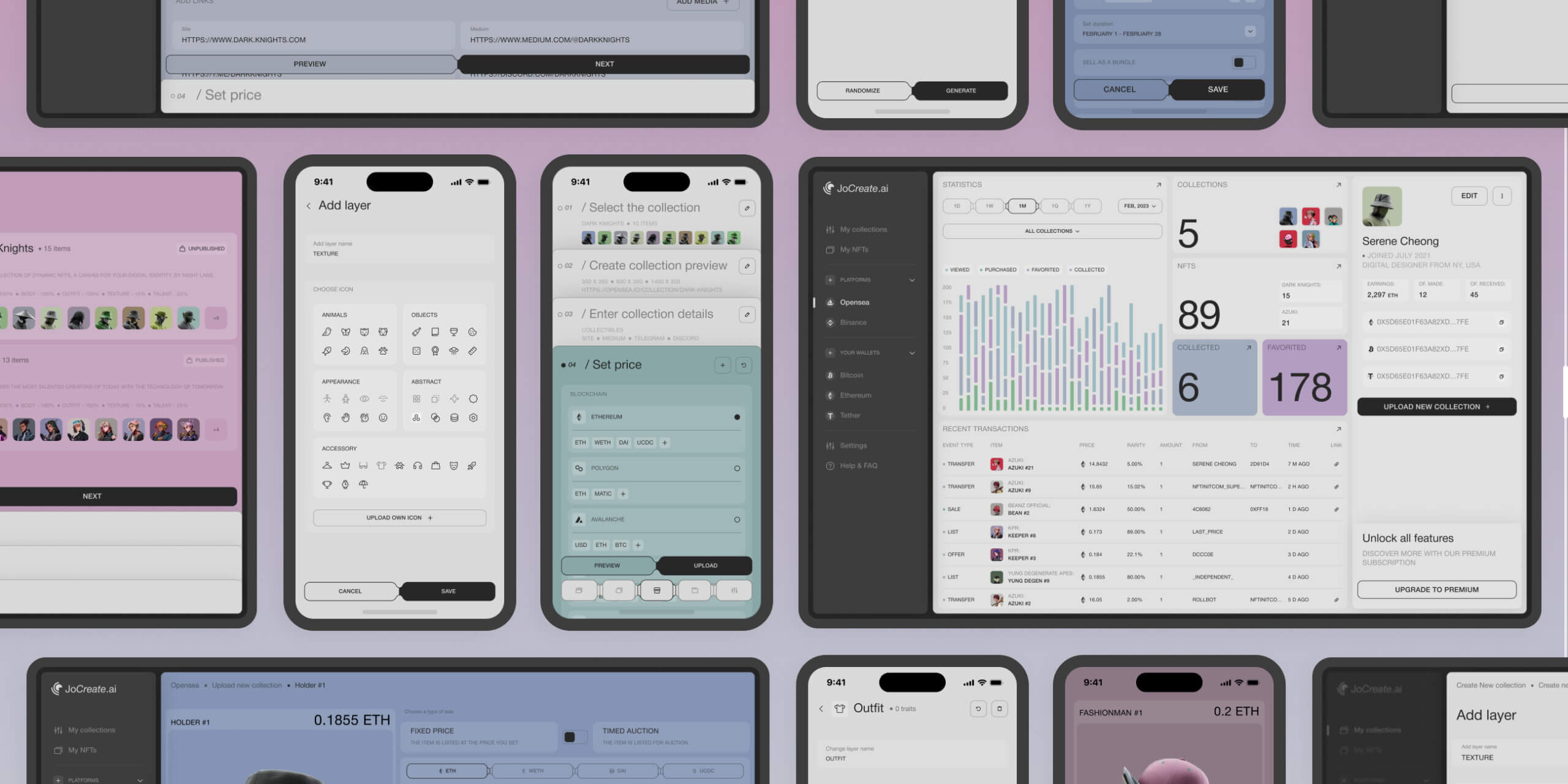 JoCreate – Application for creating NFT collections - Website Development - Photo 10