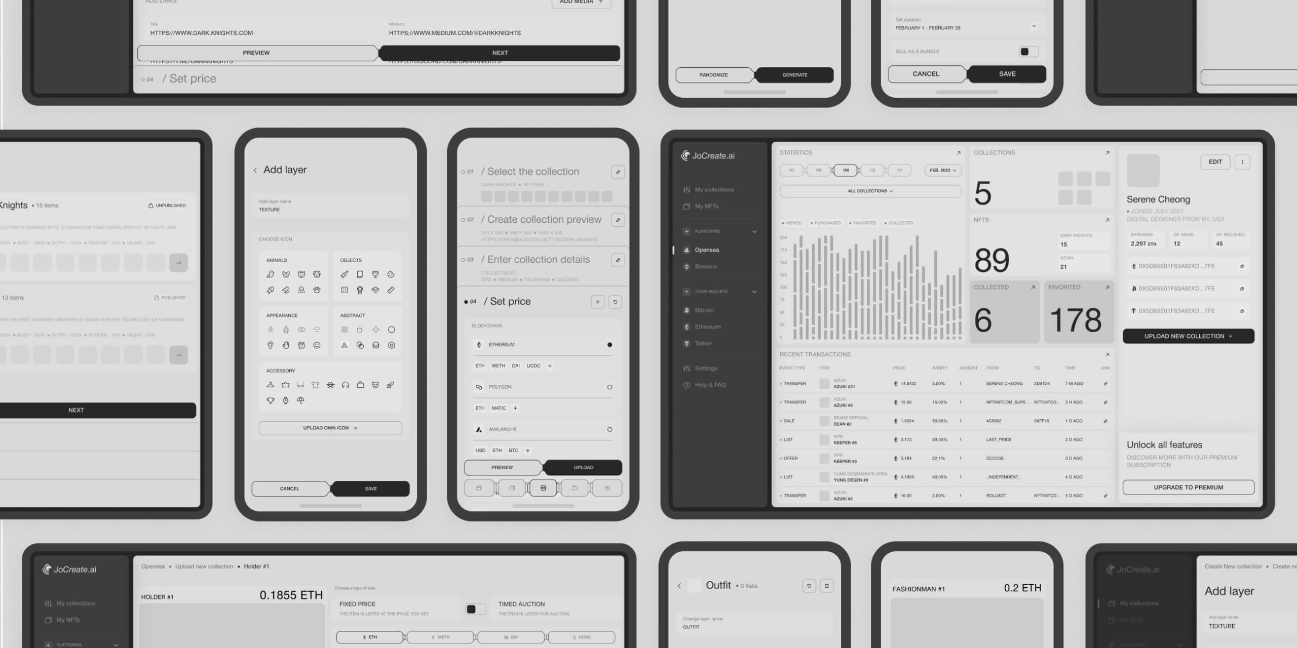 JoCreate – Application for creating NFT collections - Website Development - Photo 11