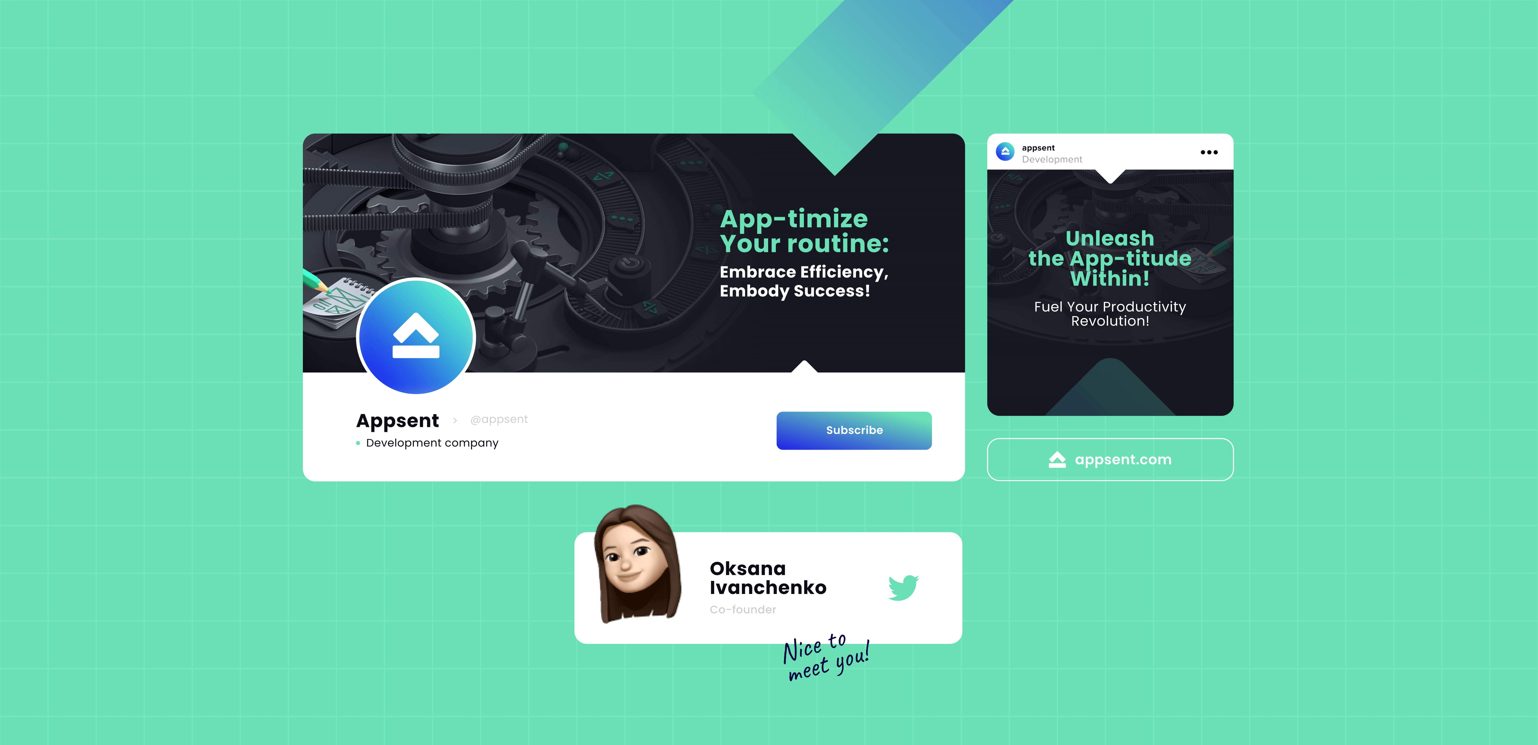 Appsent – Branding for the Application Developers company - Website Development - Photo 13