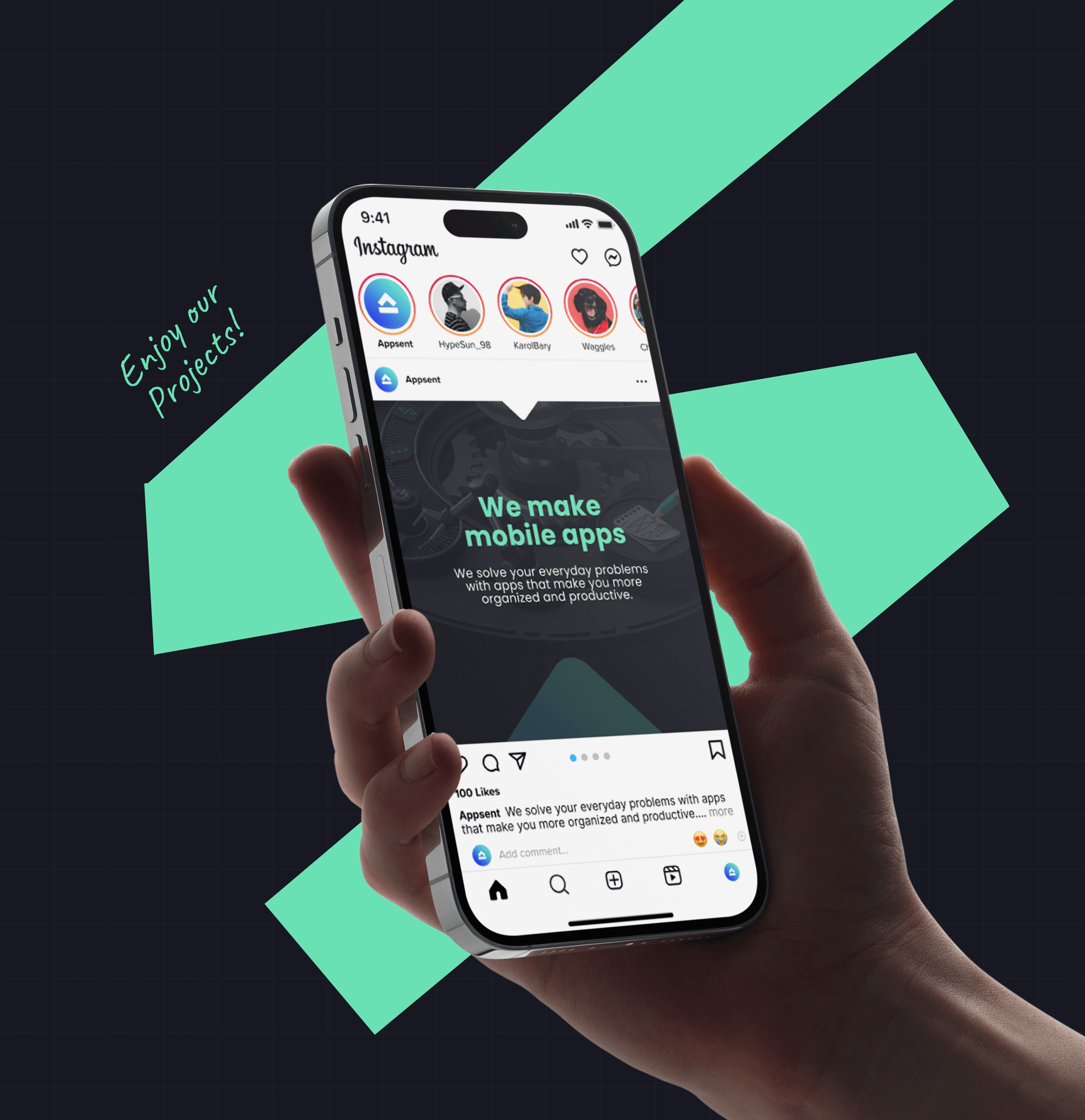 Appsent – Branding for the Application Developers company - Website Development - Photo 15