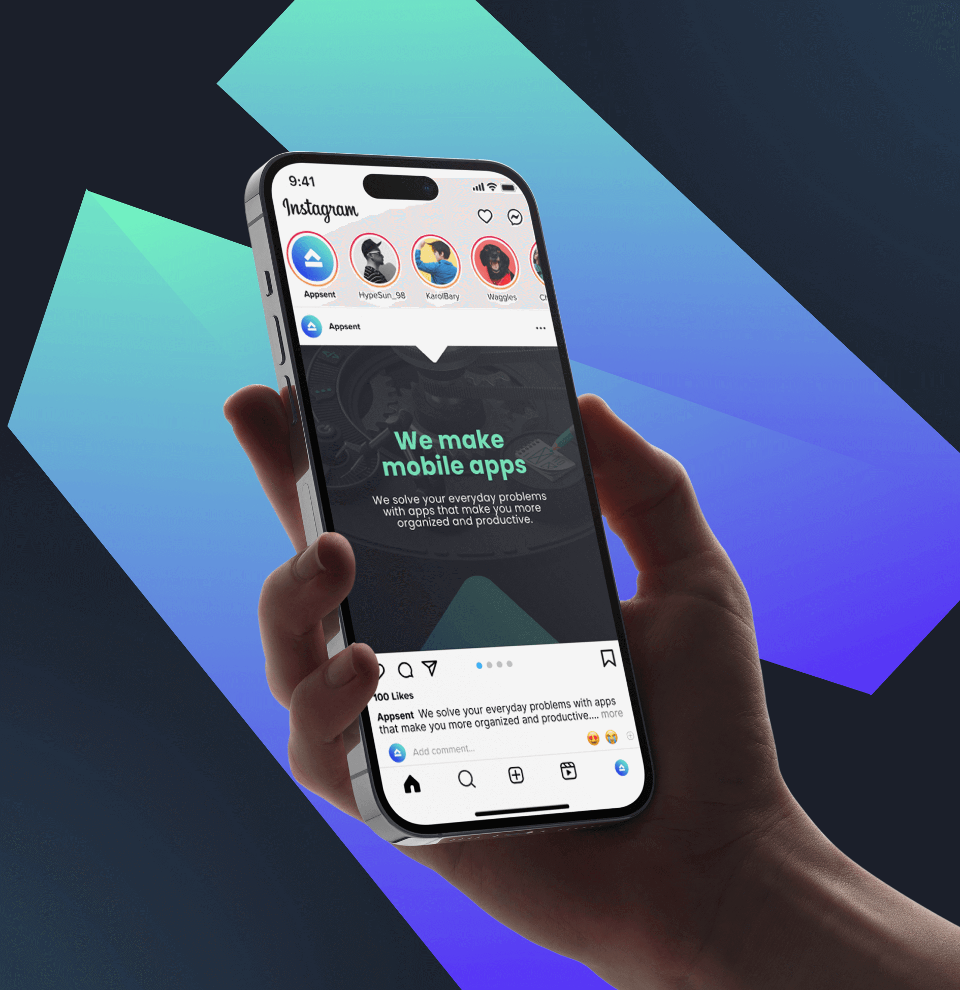 Appsent – Branding for the Application Developers company - Website Development - Photo 2