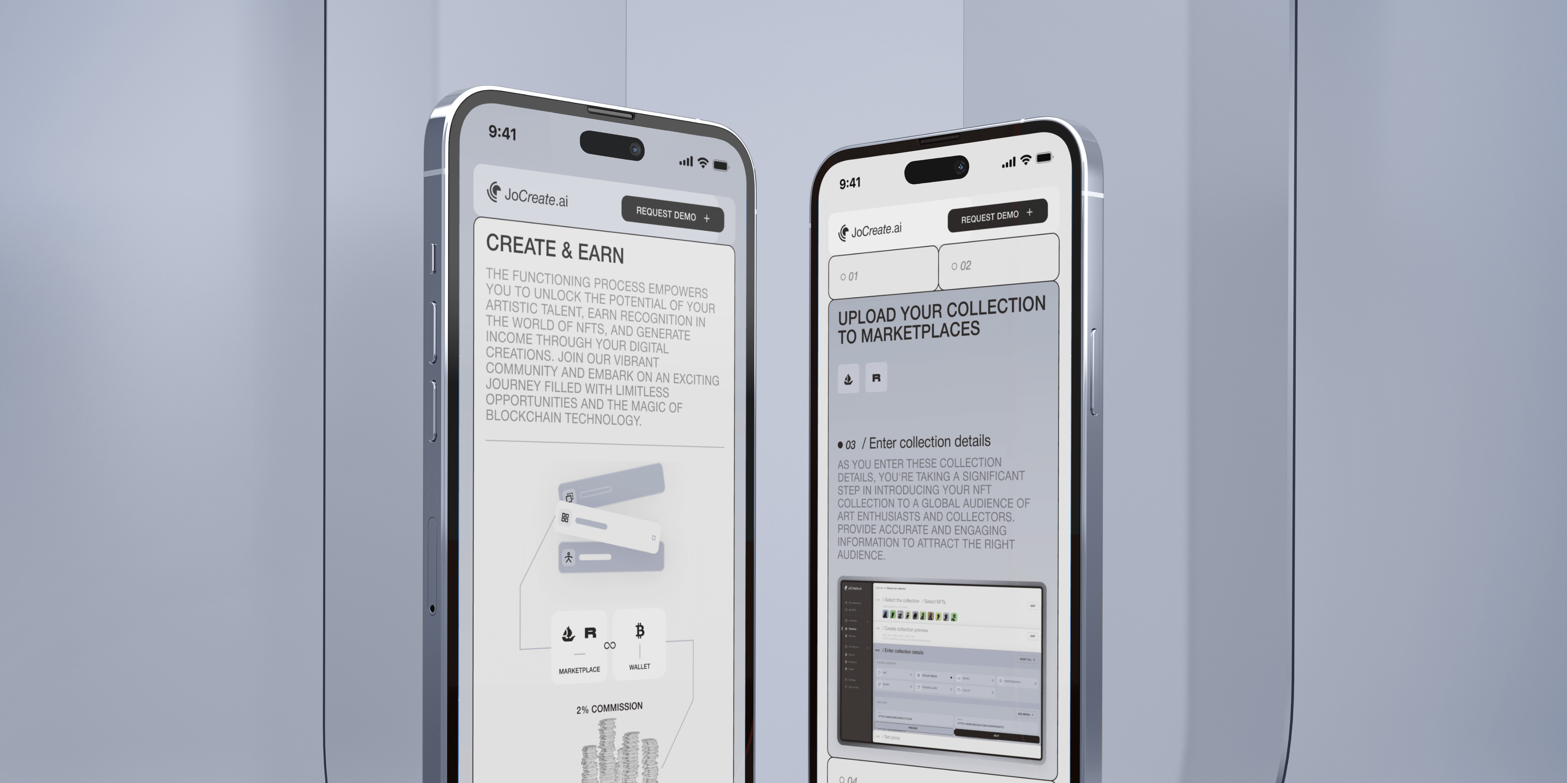 JoCreate – Promo website for web app - Website Development - Photo 14