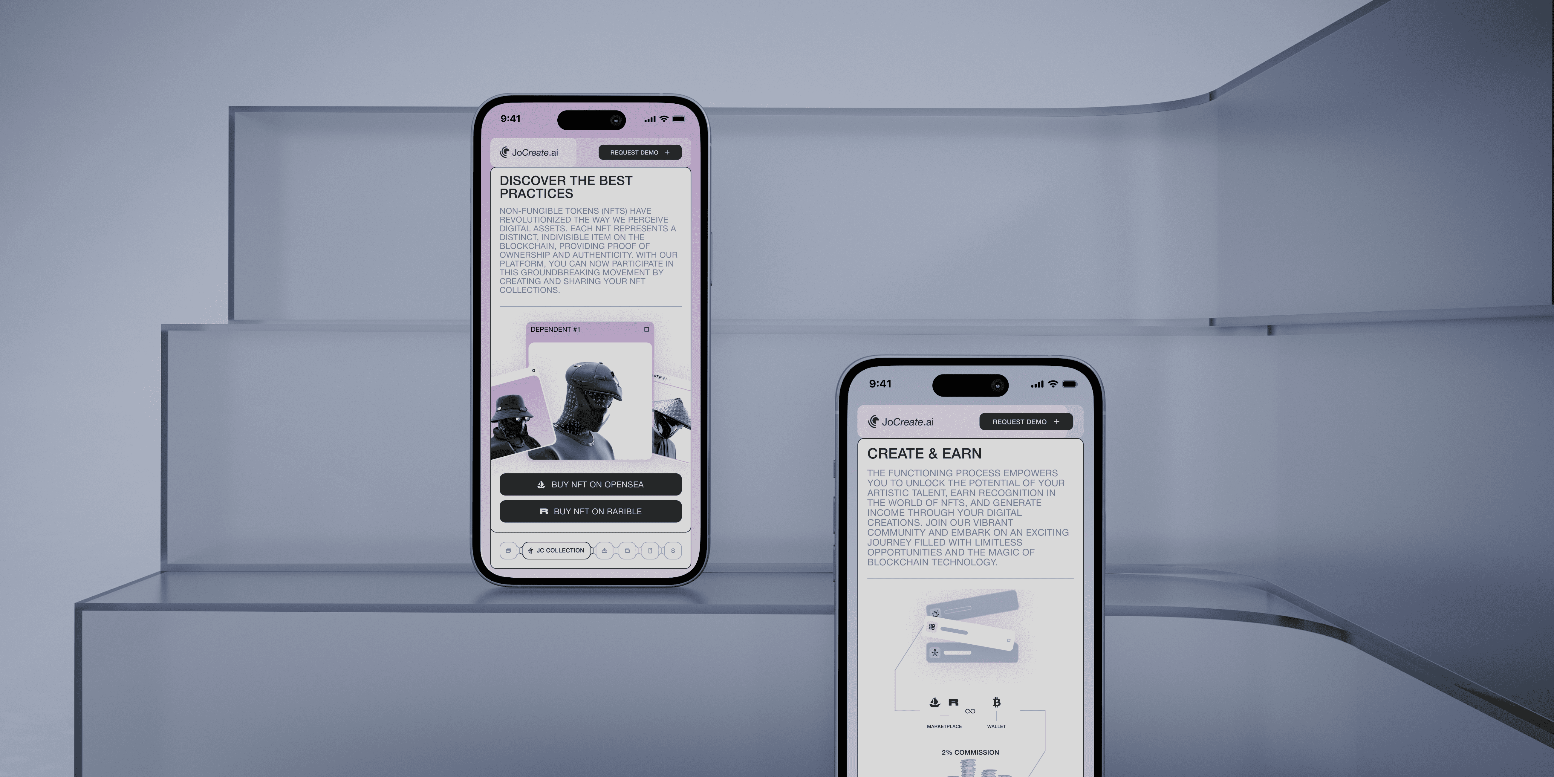 JoCreate – Promo website for web app - Website Development - Photo 2
